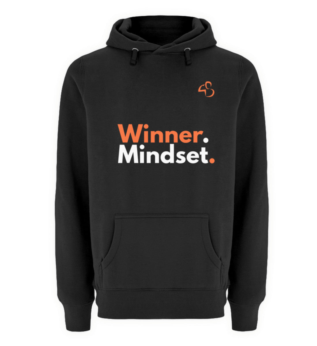Motivational Streetwear Hoodie in Black with Pink Logo – Winner Mindset by MINDSET MERCH